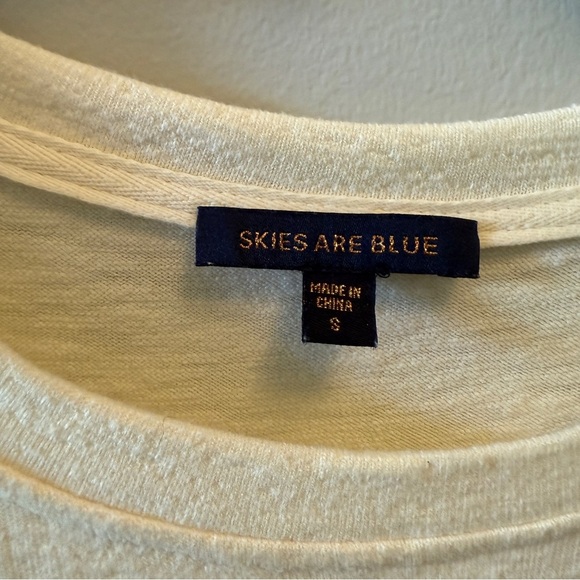 Skies Are Blue Ivory Mixed Material Dress – Women’s Small - Picture 2 of 4